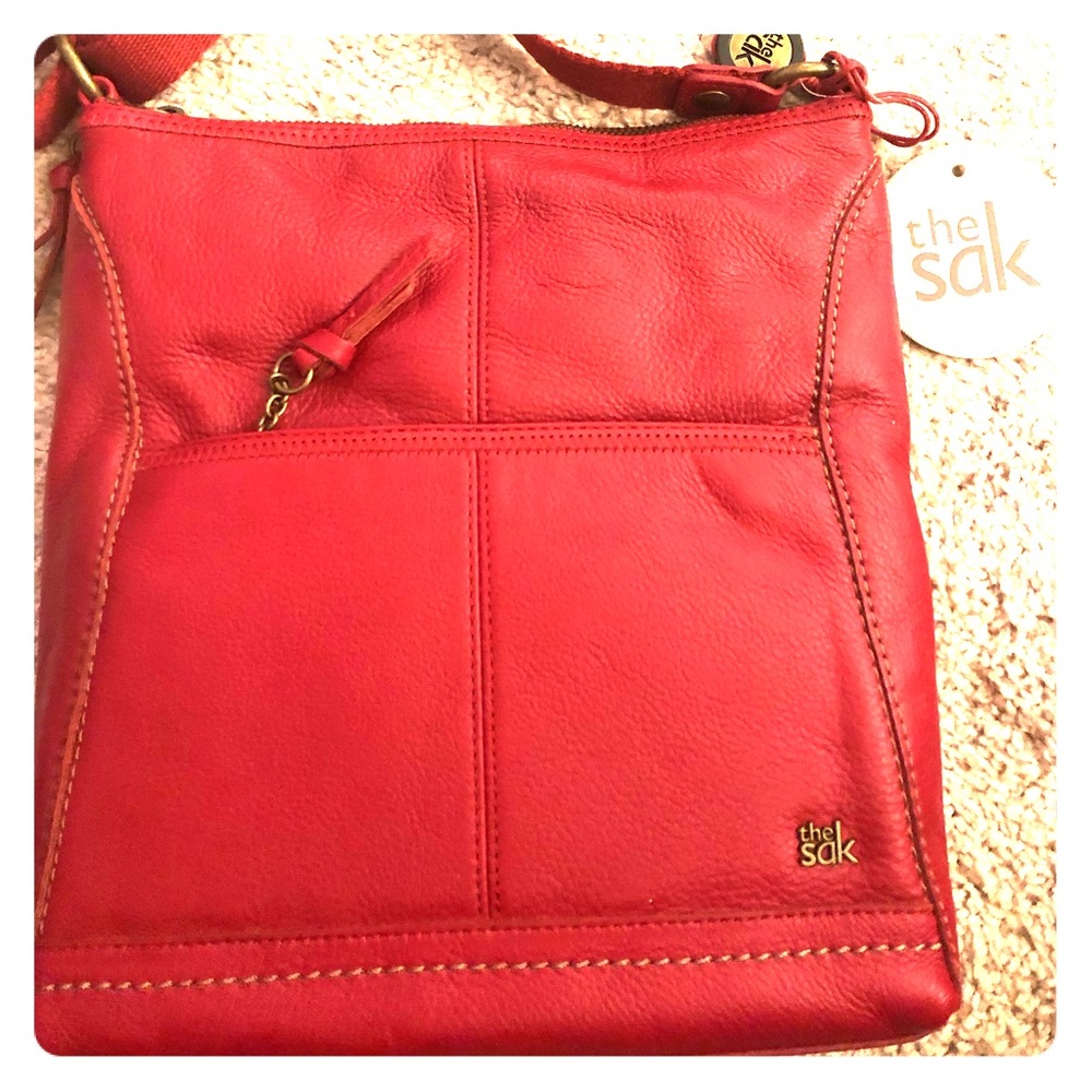 The Sak Large Red Leather Purse
